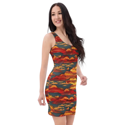 Inferno Weather on a Bodycon Dress
