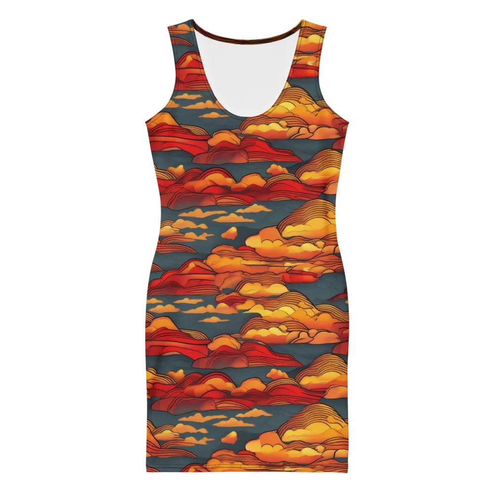 Inferno Weather on Bodycon Dress — Front