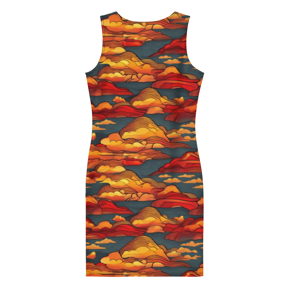 Inferno Weather on Bodycon Dress — Back