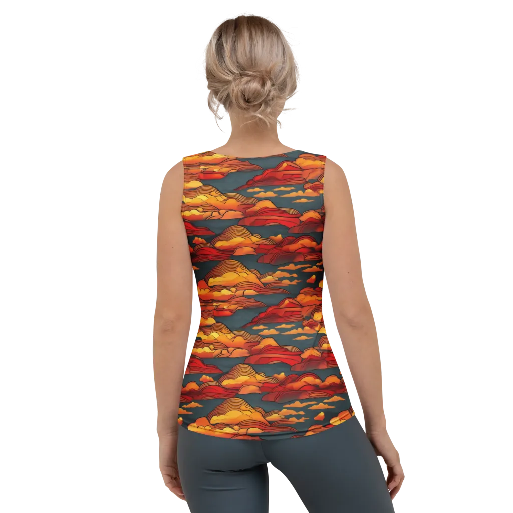 Inferno Weather on Women's Tank Top — Back
