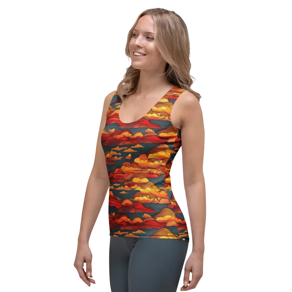 Inferno Weather on Women's Tank Top — Left Front