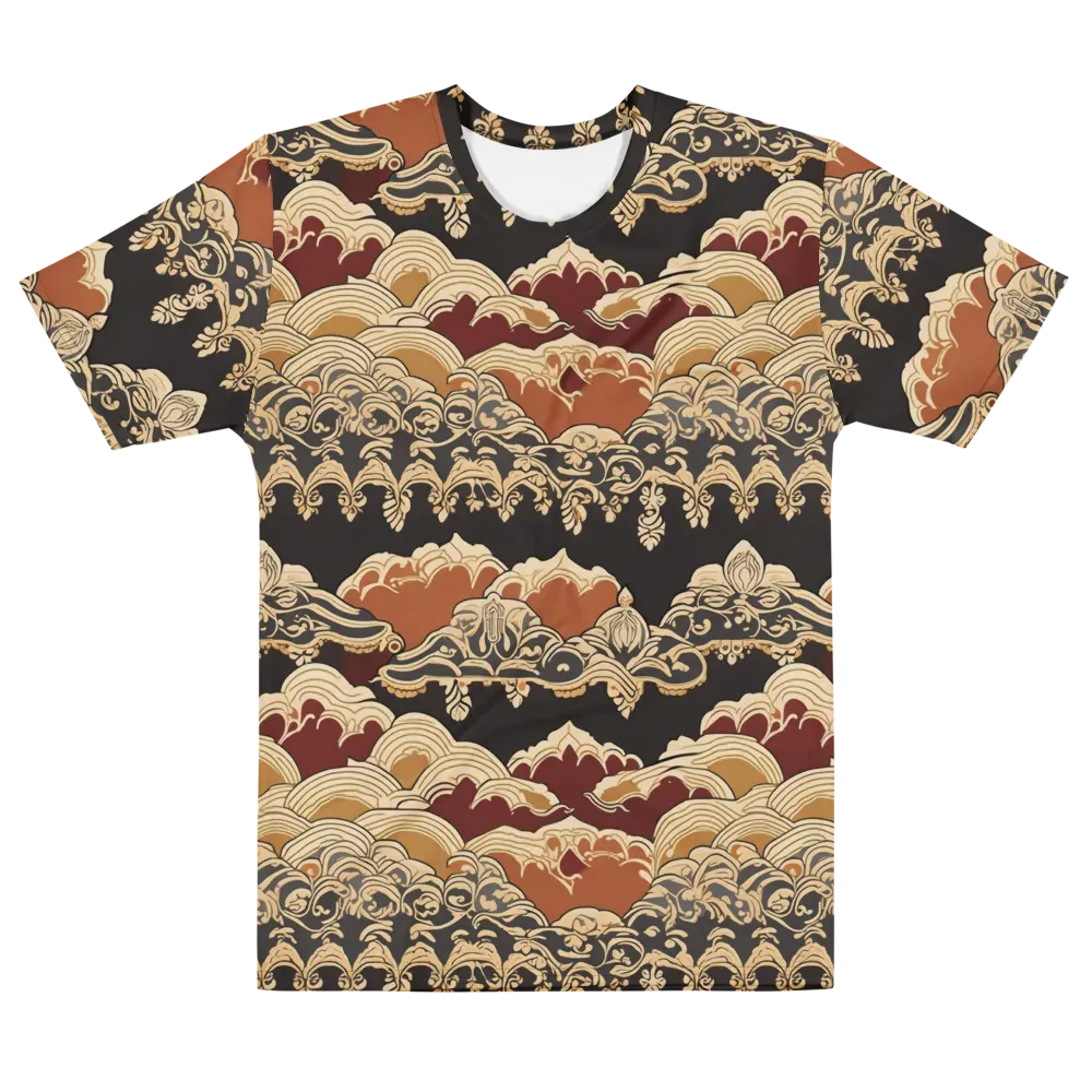 Baroque Tidal Lace on Men's Crew Neck T-Shirt — Front