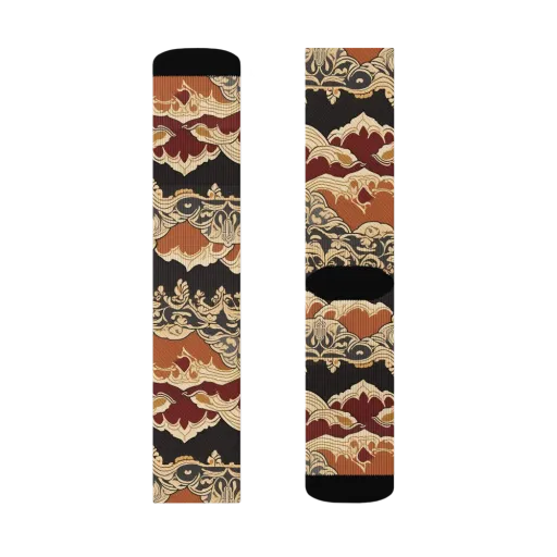 Baroque Tidal Lace on a Socks