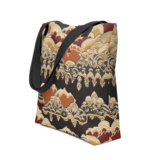 Baroque Tidal Lace on a Tote Bag