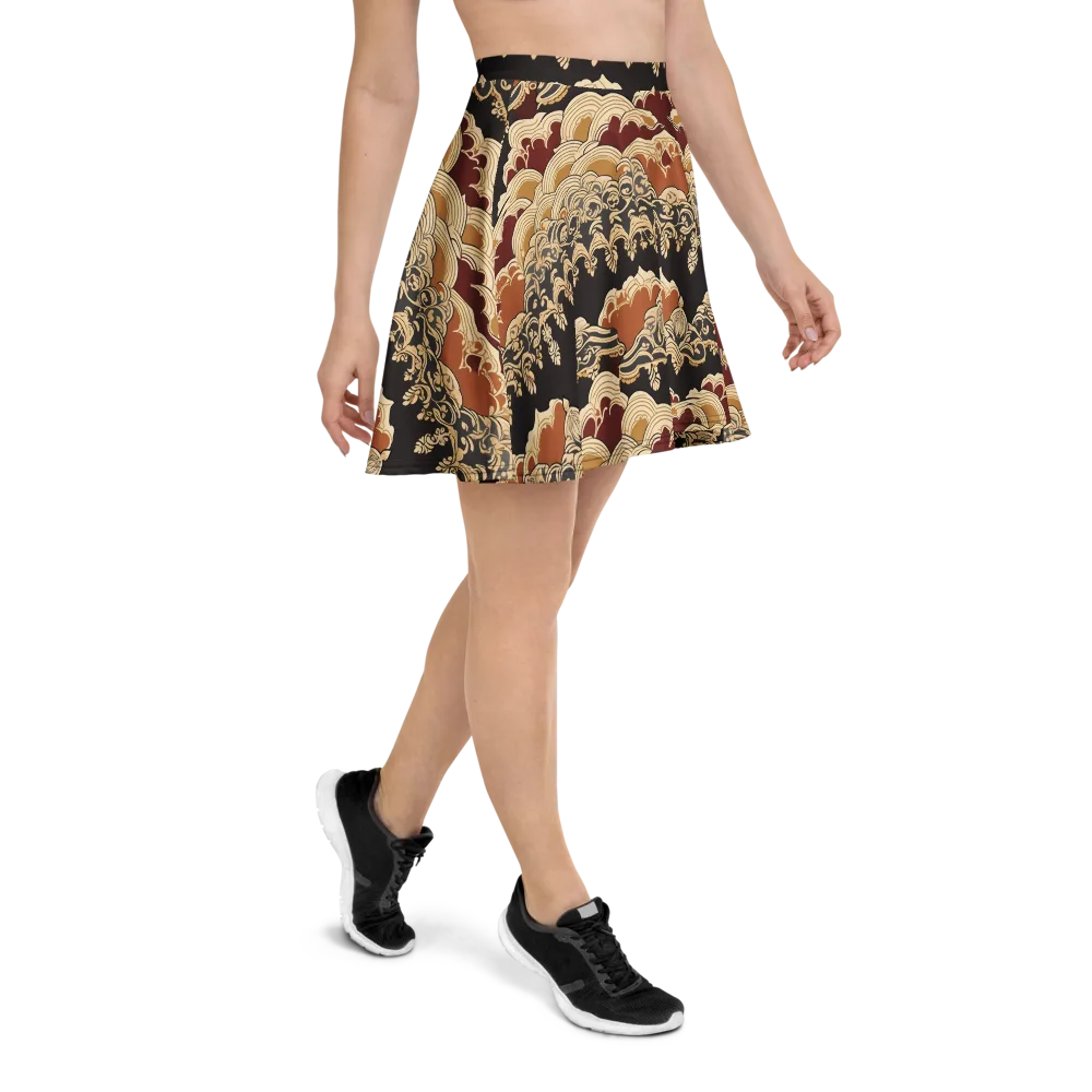 Baroque Tidal Lace on Skater Skirt — Right