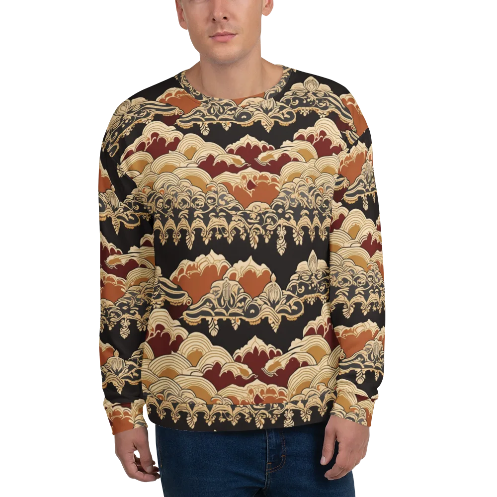 Baroque Tidal Lace on Sweatshirt — Front