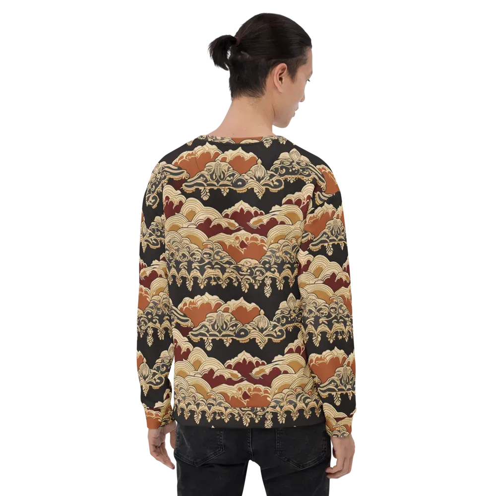 Baroque Tidal Lace on Sweatshirt — Back