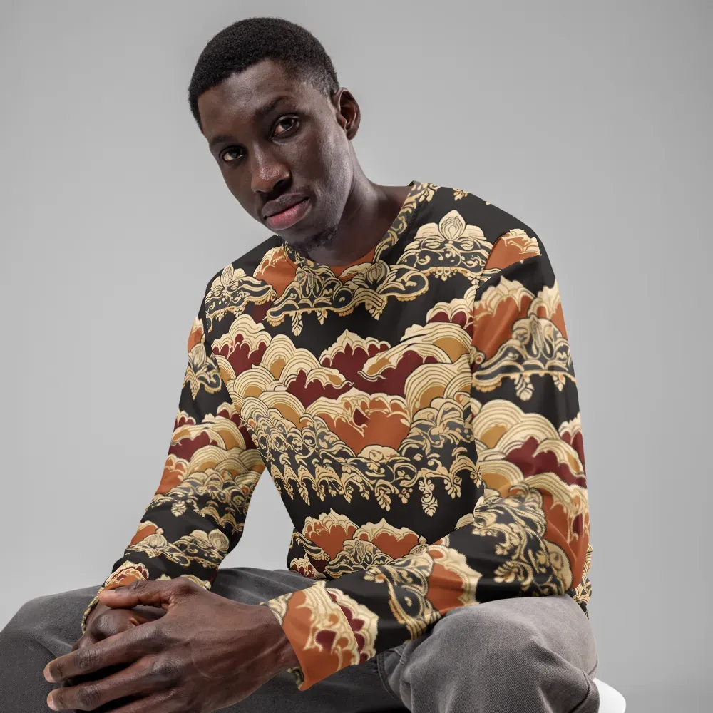 Baroque Tidal Lace on Sweatshirt — Front