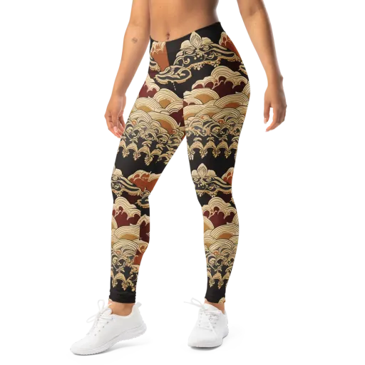 Baroque Tidal Lace on a Leggings