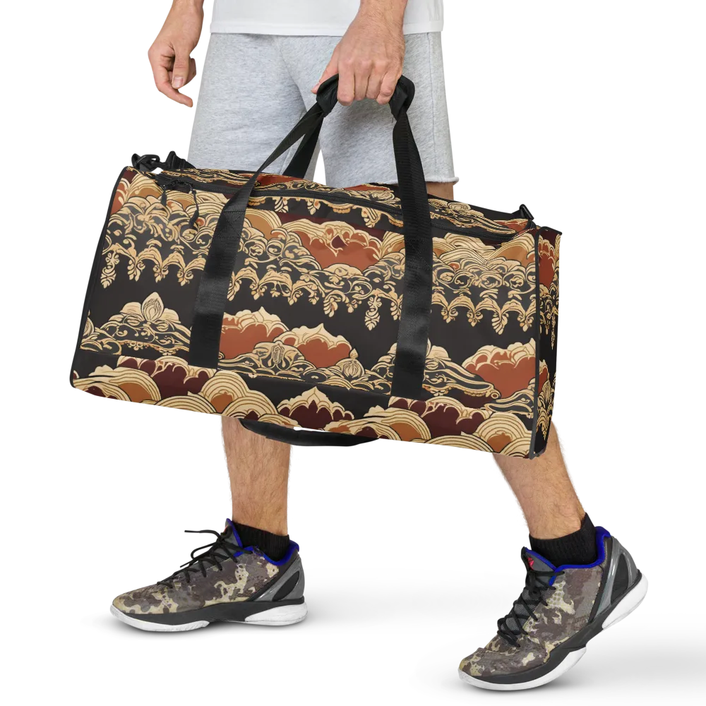 Baroque Tidal Lace on Duffle Bag — Front