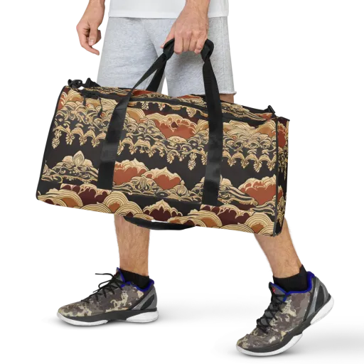 Baroque Tidal Lace on a Duffle Bag