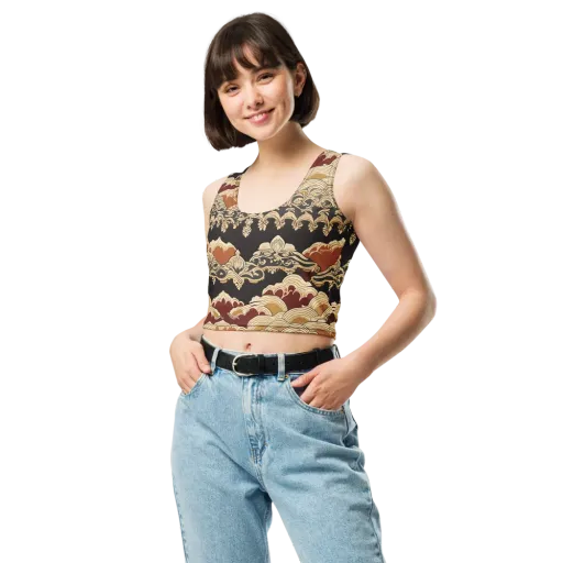 Baroque Tidal Lace on a Crop Top