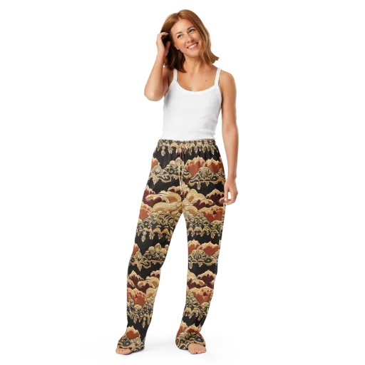 Baroque Tidal Lace on a Women's Pajama Pants