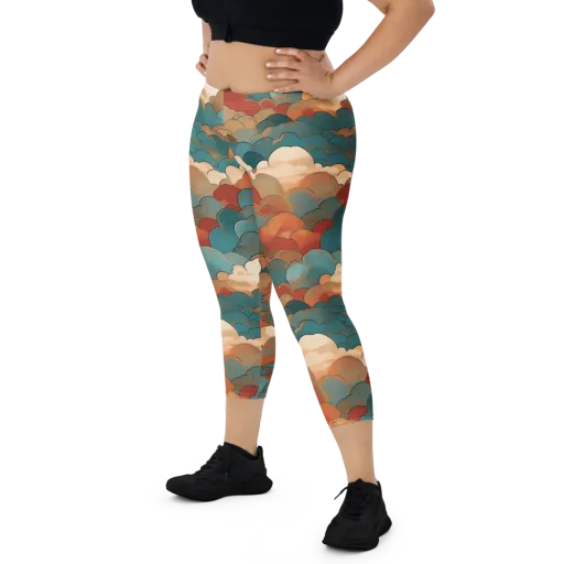 Coppercloud Atlas on a Capri Leggings