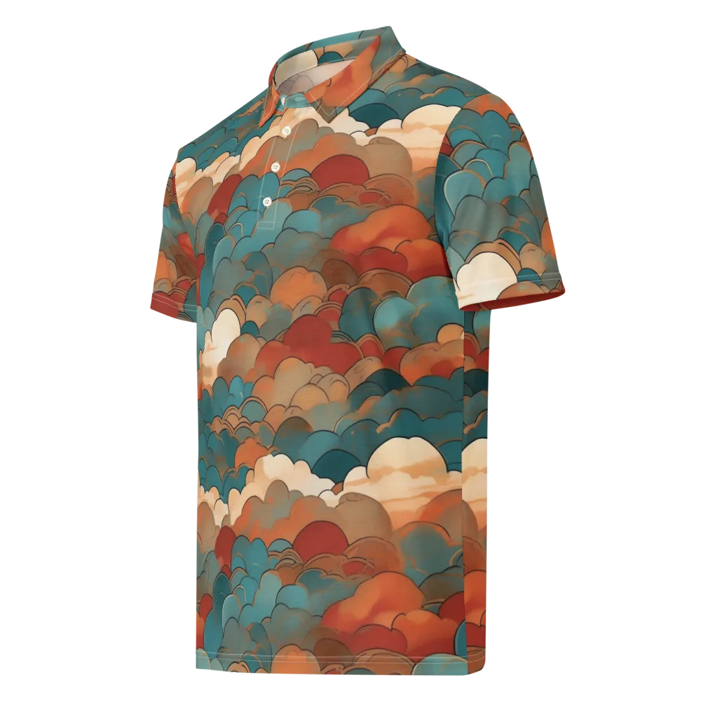 Coppercloud Atlas on Men's Slim Fit Polo Shirt — Left Front