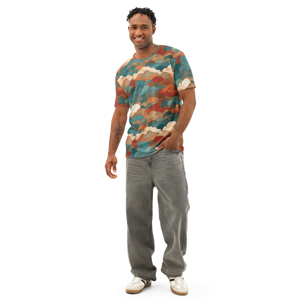 Coppercloud Atlas on Men's Cotton Crew Neck T-Shirt — Front