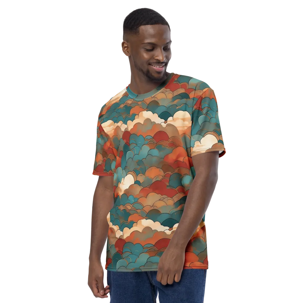 Coppercloud Atlas on Men's Crew Neck T-Shirt — Left