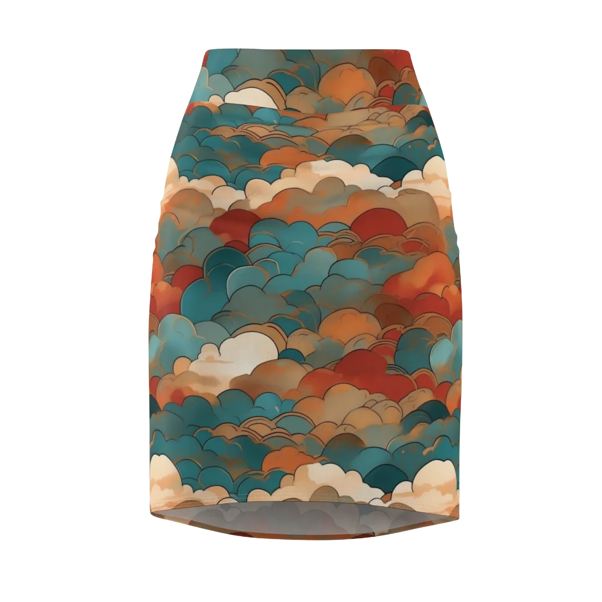 Coppercloud Atlas on Pencil Skirt — Front