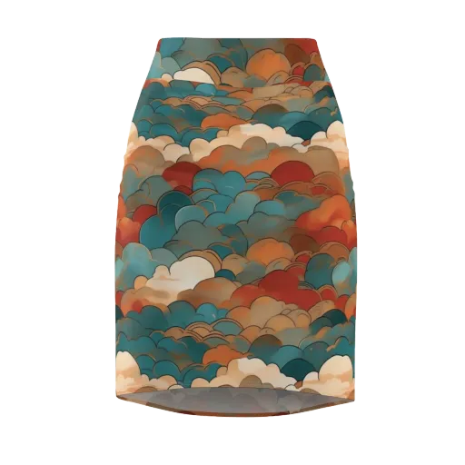 Coppercloud Atlas on a Pencil Skirt