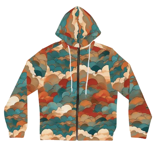 Coppercloud Atlas on a Women's Full-Zip Hoodie