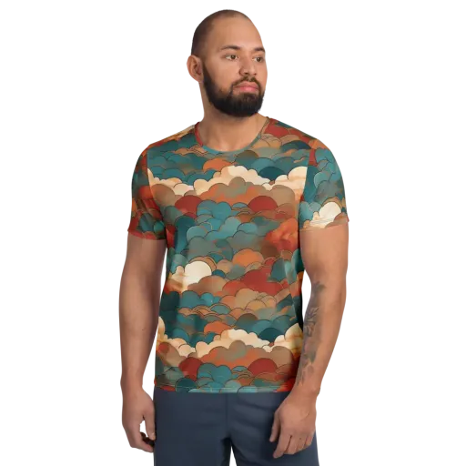 Coppercloud Atlas on a Men's Athletic T-Shirt