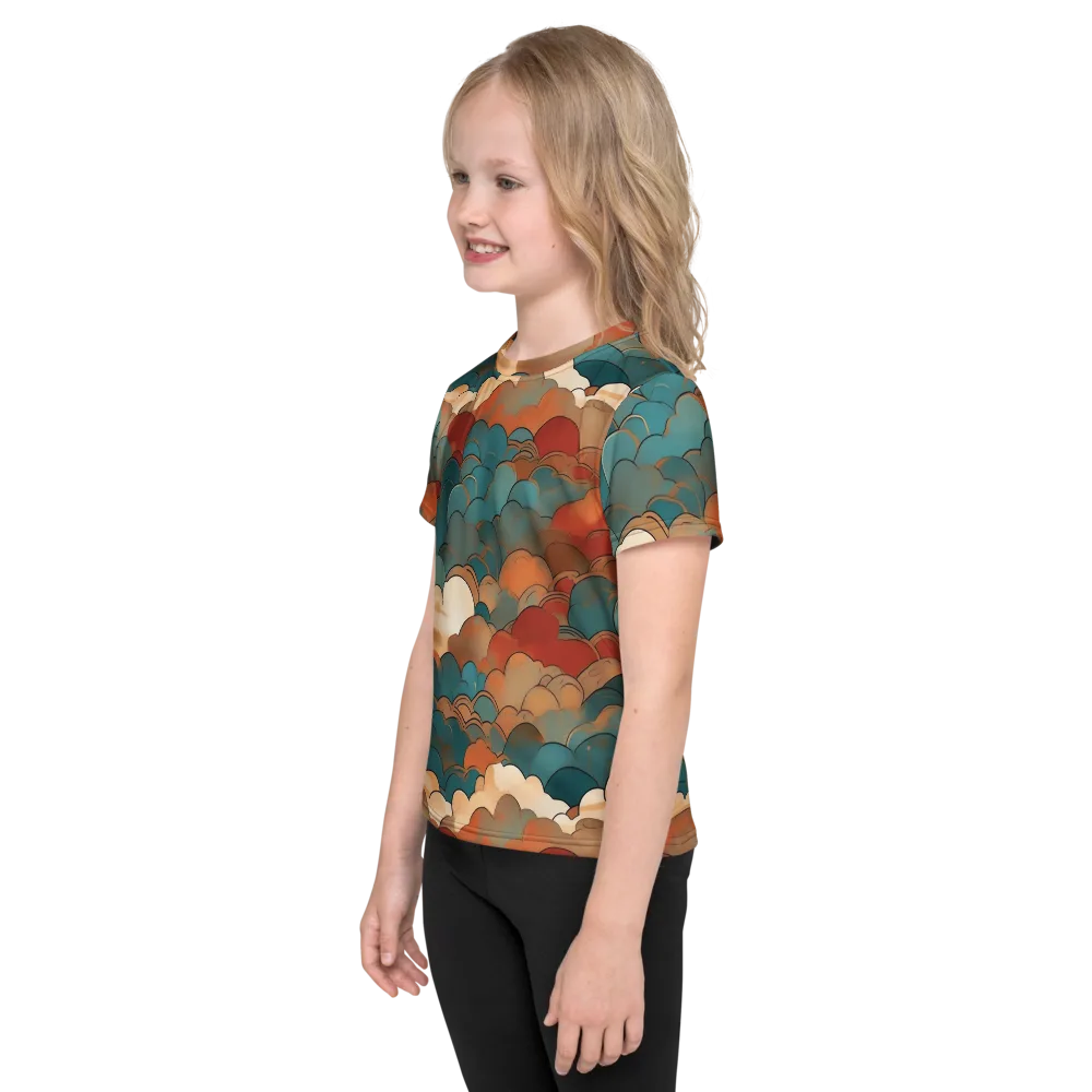 Coppercloud Atlas on Kids Crew Neck T-Shirt — Left