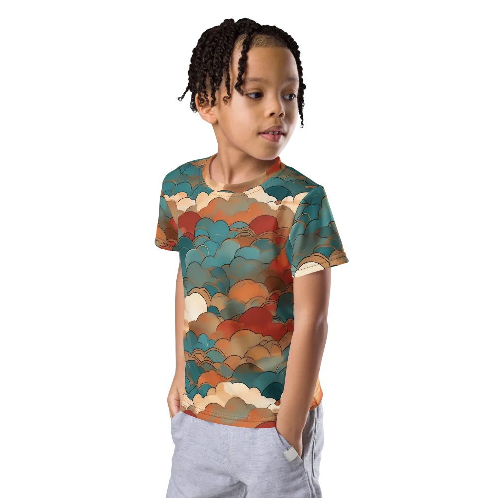 Coppercloud Atlas on Kids Crew Neck T-Shirt — Left Front