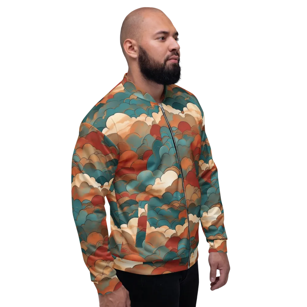 Coppercloud Atlas on Bomber Jacket — Right