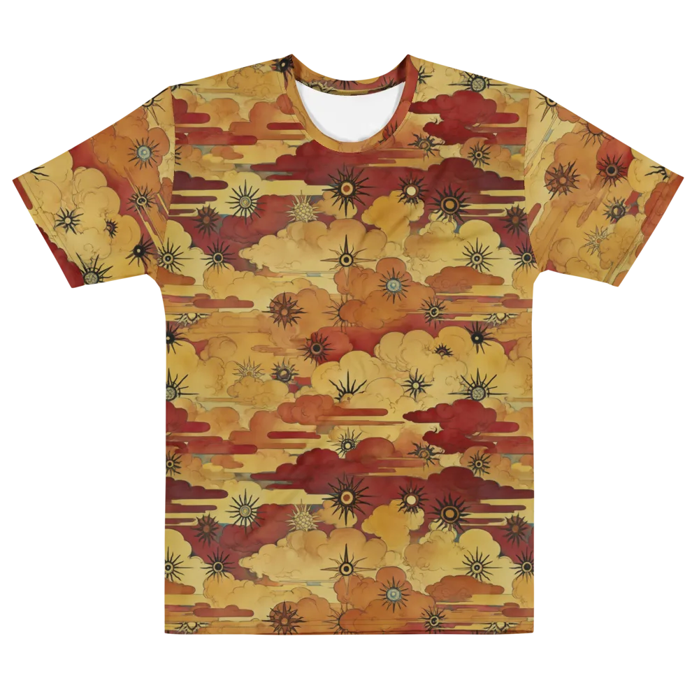 Solar Cloud Atlas on Men's Cotton Crew Neck T-Shirt — Front