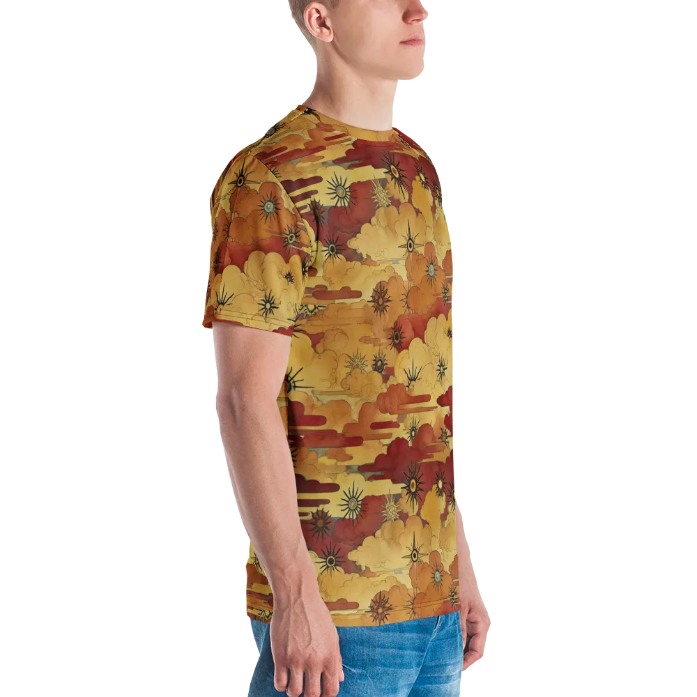Solar Cloud Atlas on Men's Crew Neck T-Shirt — Right