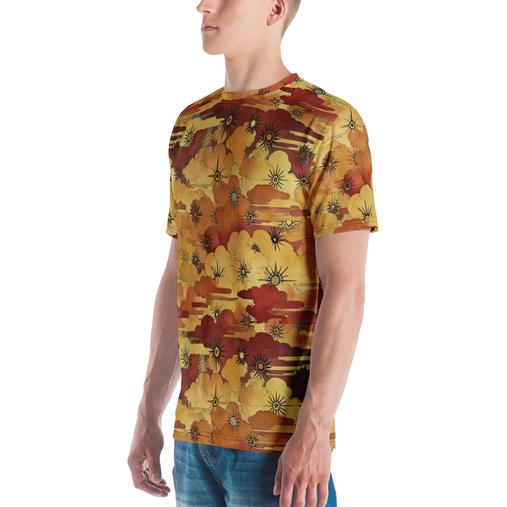 Solar Cloud Atlas on Men's Crew Neck T-Shirt — Left