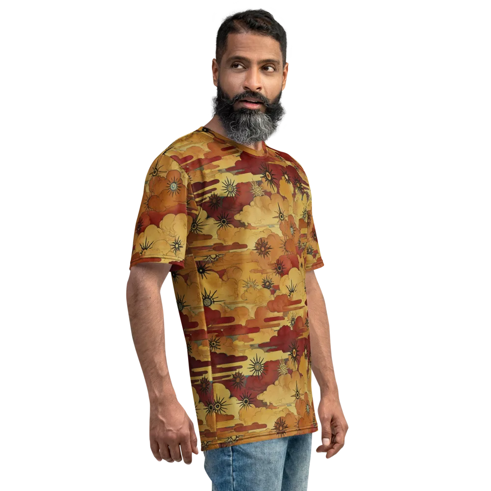 Solar Cloud Atlas on Men's Crew Neck T-Shirt — Right