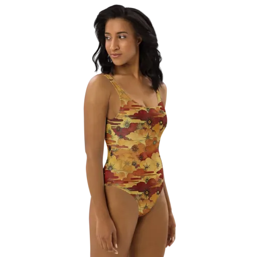 Solar Cloud Atlas on a One-Piece Swimsuit