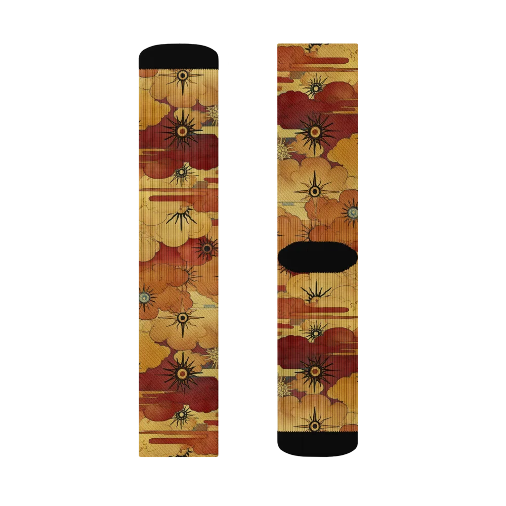 Solar Cloud Atlas on Socks — Right Sock
