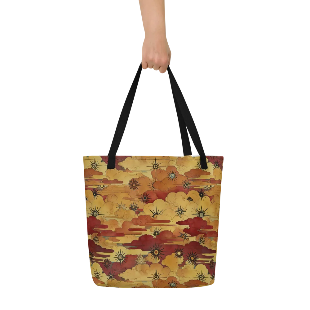Solar Cloud Atlas on Large Tote Bag W/ Pocket — Front