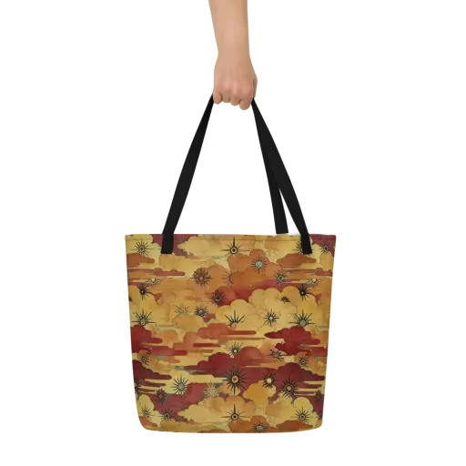 Solar Cloud Atlas on a Large Tote Bag W/ Pocket