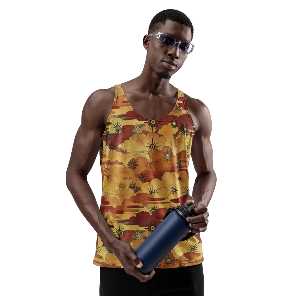 Solar Cloud Atlas on Men's Tank Top — Front