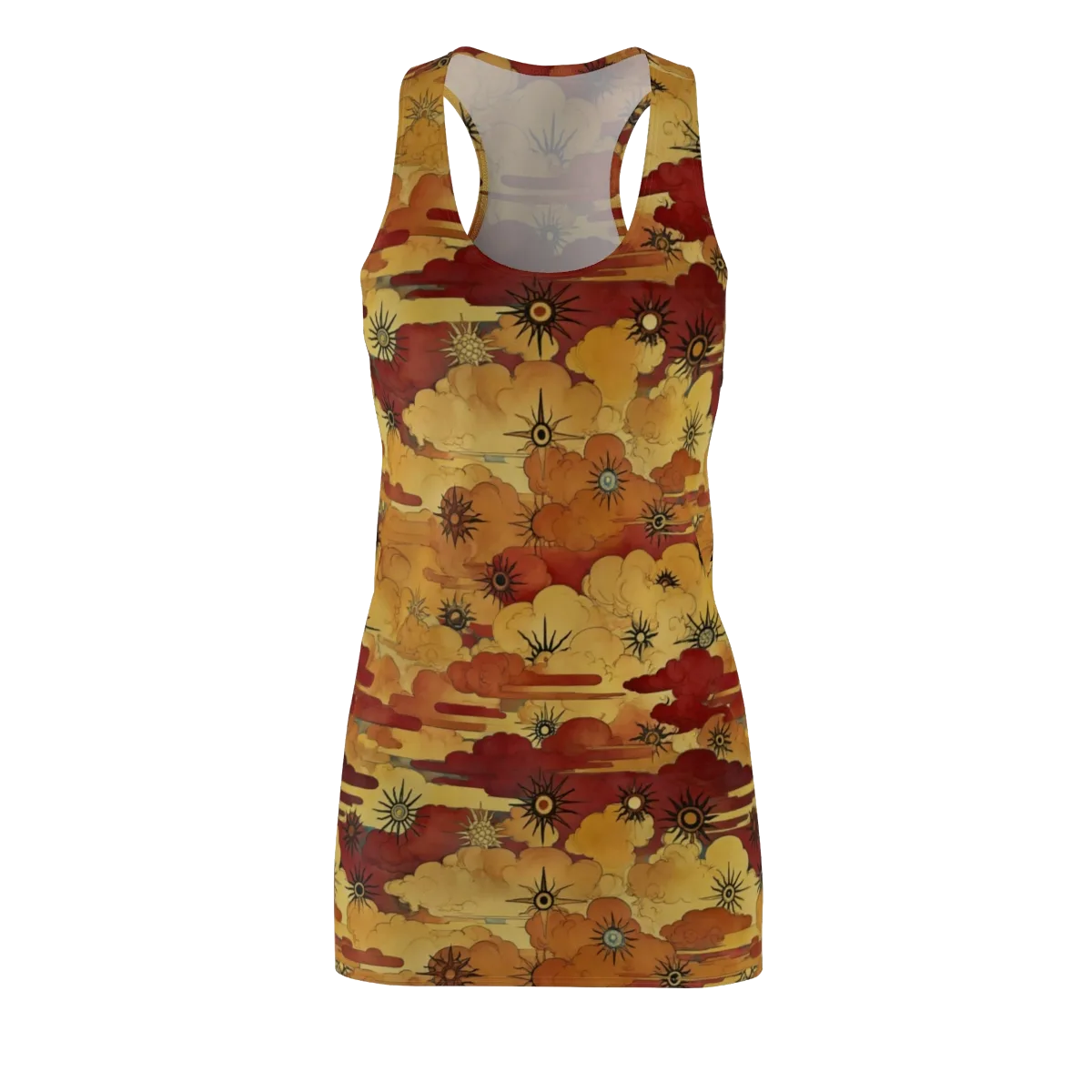 Solar Cloud Atlas on Racerback Dress — Front