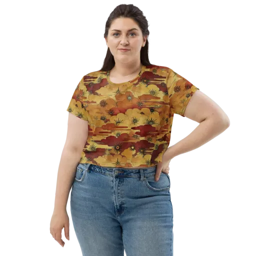 Solar Cloud Atlas on a Crop Tee