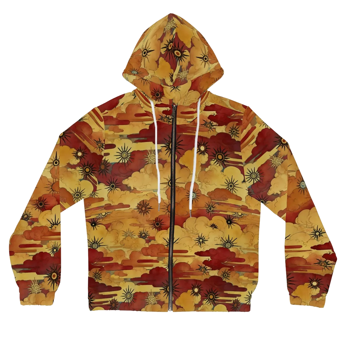 Solar Cloud Atlas on Women's Full-Zip Hoodie — Front