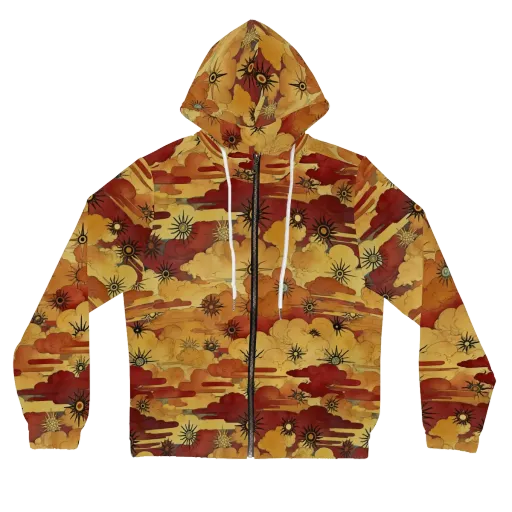Solar Cloud Atlas on a Women's Full-Zip Hoodie