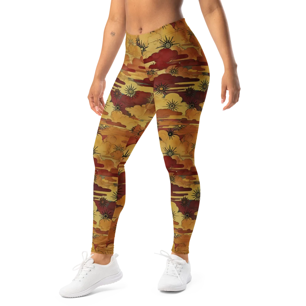 Solar Cloud Atlas on Leggings — Left Front