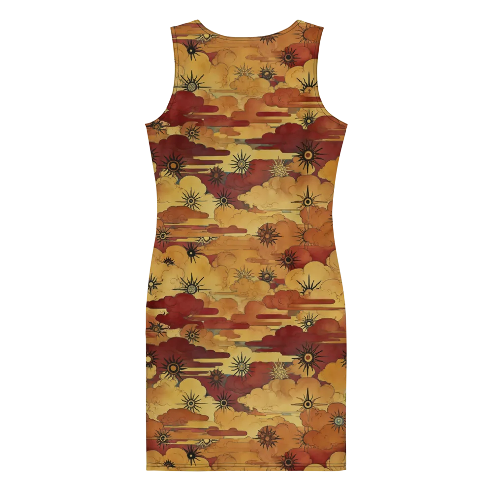Solar Cloud Atlas on Bodycon Dress — Back