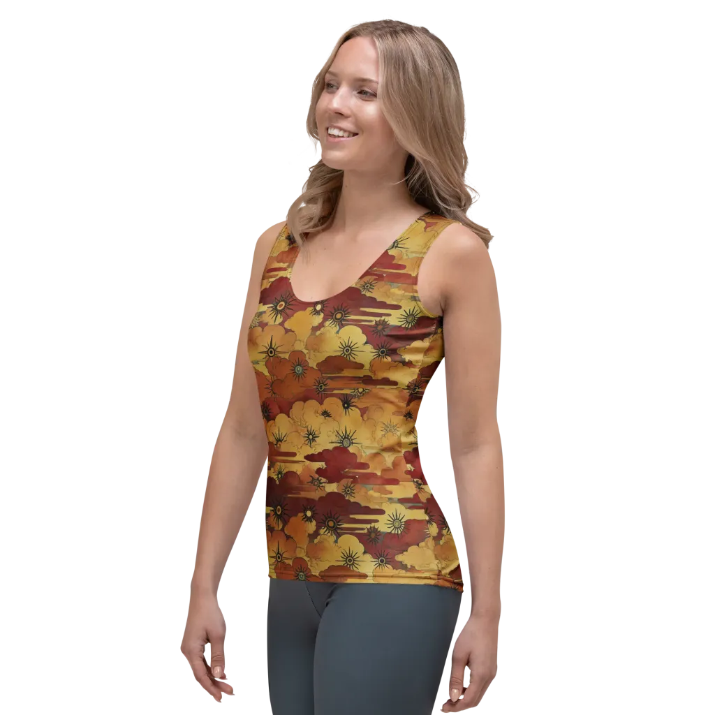 Solar Cloud Atlas on Women's Tank Top — Left Front
