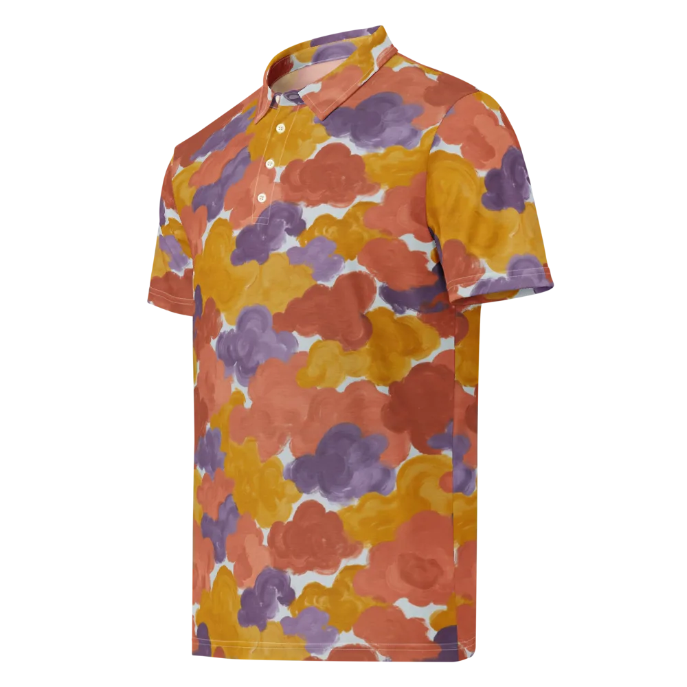 Melted Marigold on Men's Slim Fit Polo Shirt — Left Front