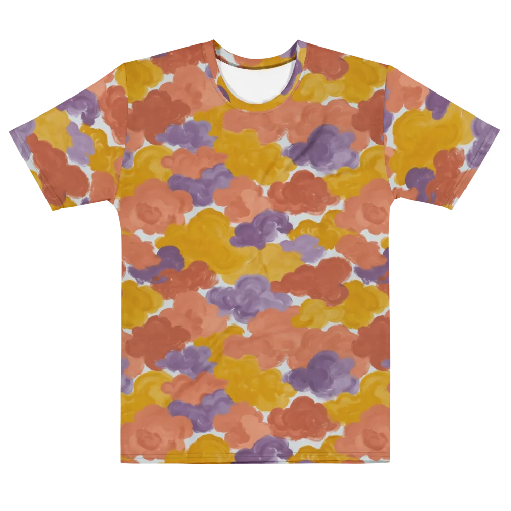 Melted Marigold on Men's Cotton Crew Neck T-Shirt — Front