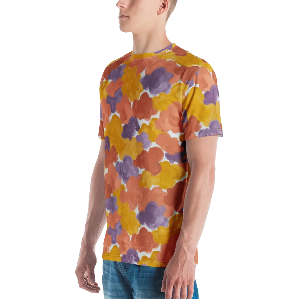 Melted Marigold on Men's Crew Neck T-Shirt — Left