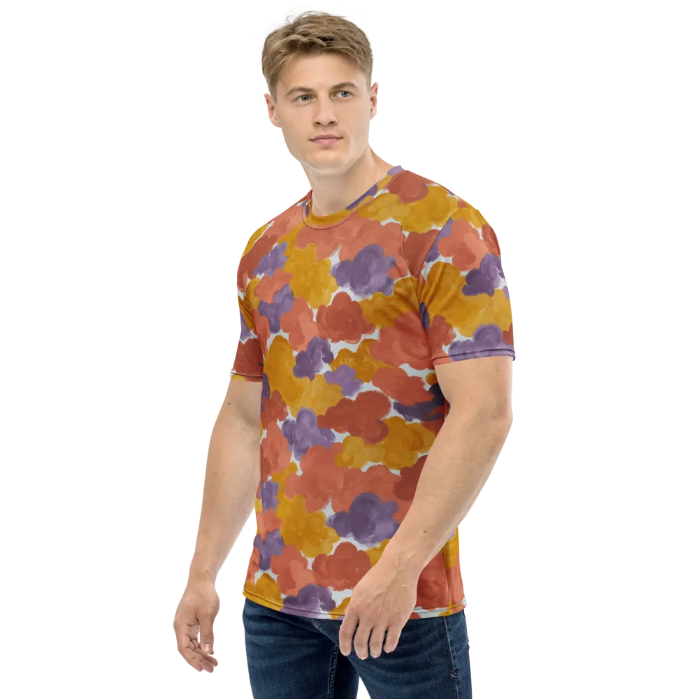 Melted Marigold on Men's Crew Neck T-Shirt — Left