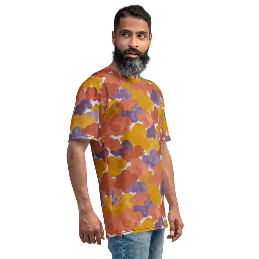 Melted Marigold on Men's Crew Neck T-Shirt — Right