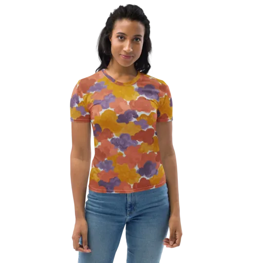 Melted Marigold on a Women's Crew Neck T-Shirt